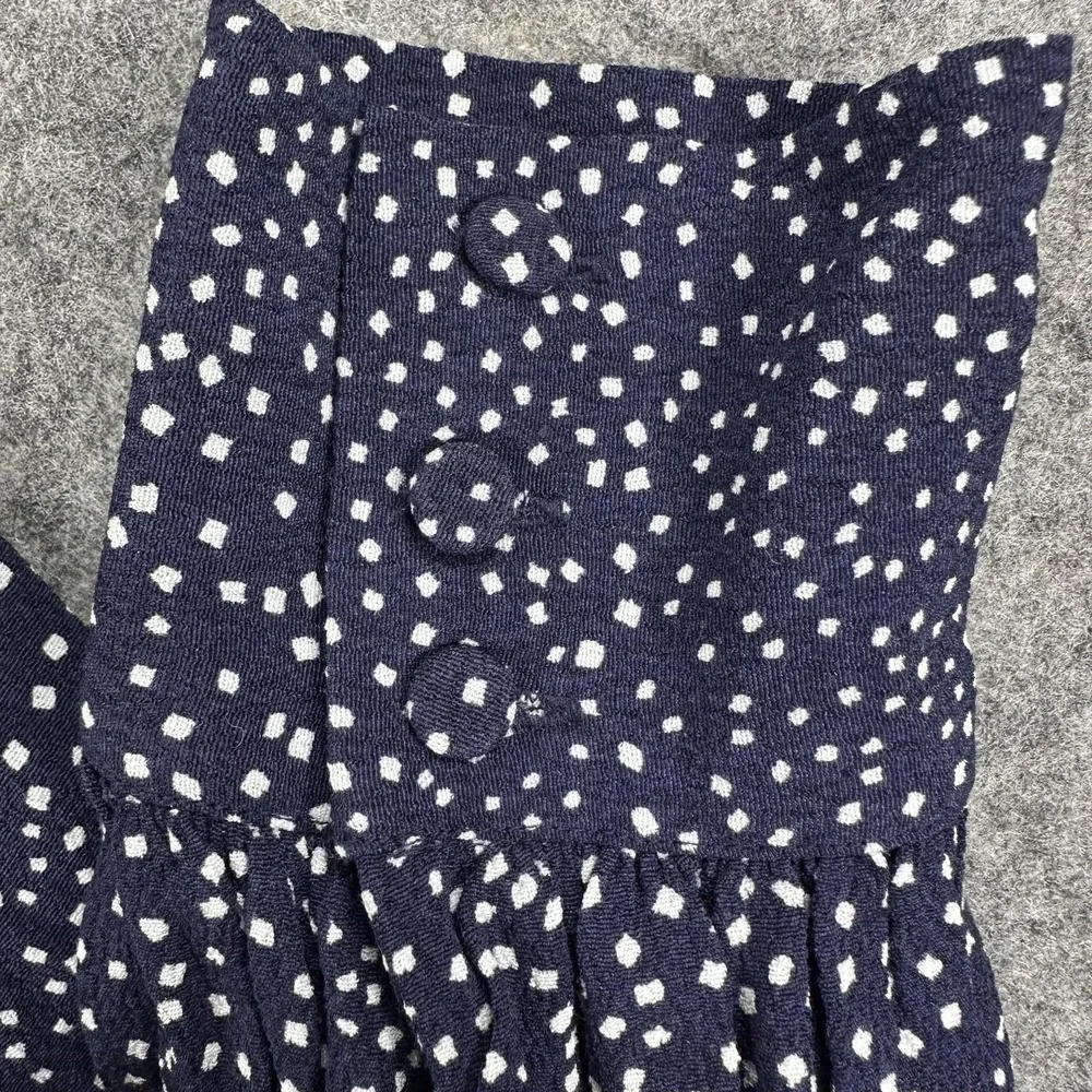 Paris Atelier & Other Stories Shirt Dress‎ Womens Medium Blue Polka Dot Viscose